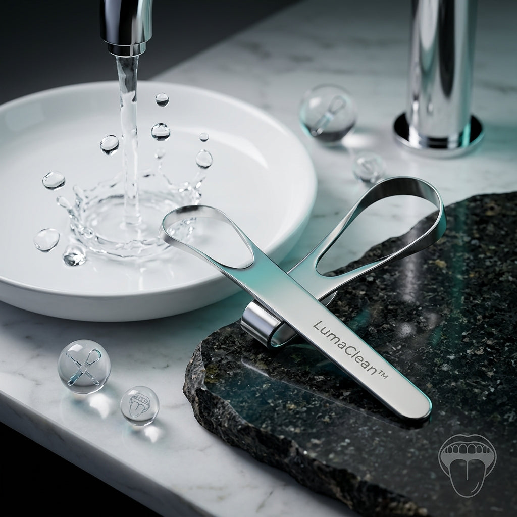 LumaClean™ Stainless Steel Tongue Scraper
