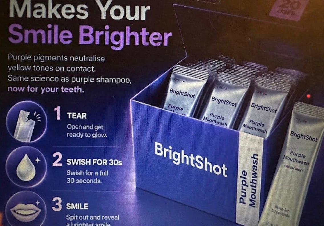 BRIGHT SHOT™ Purple Mouthwash