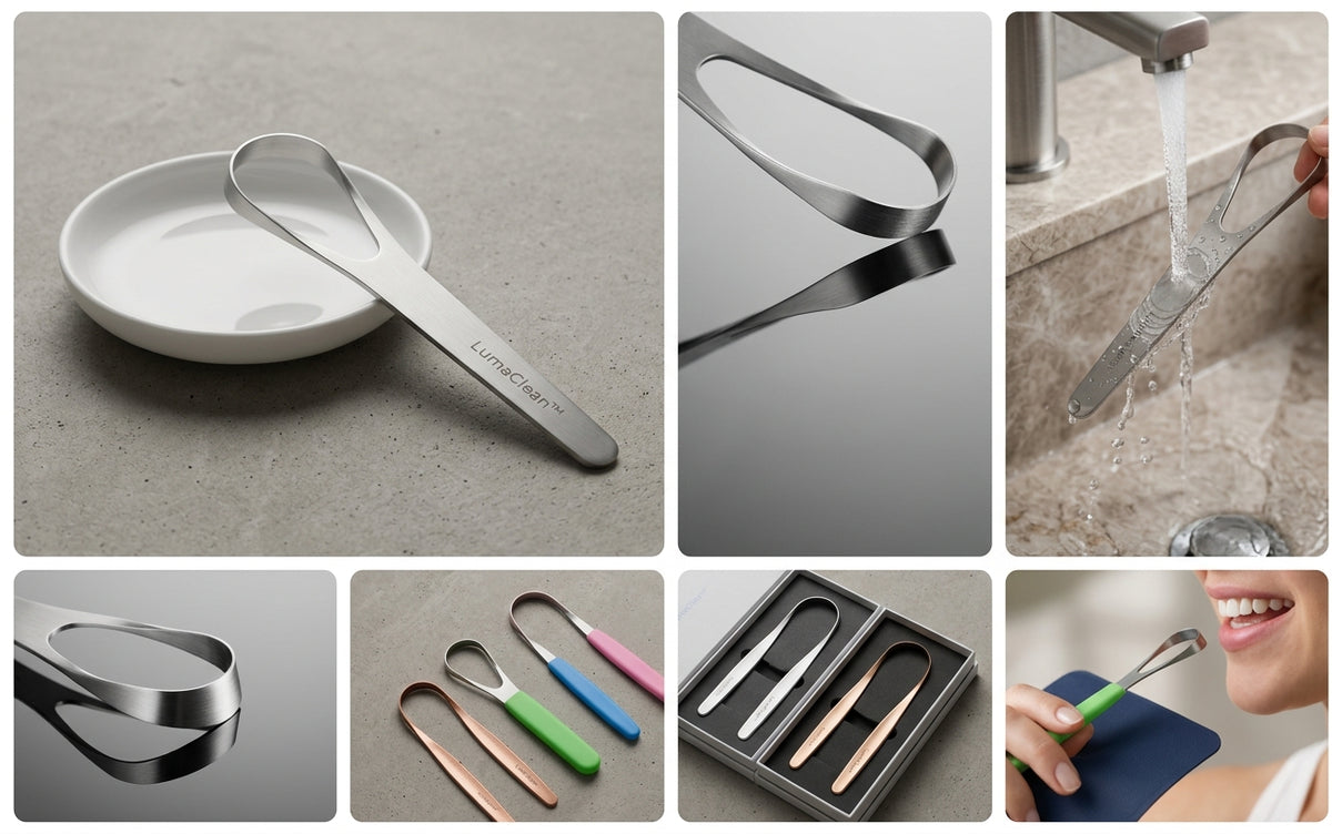 LumaClean™ Stainless Steel Tongue Scraper